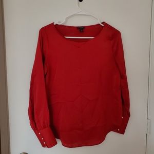 Ann Taylor Red Blouse
